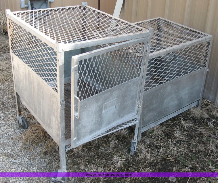image for item 2070 (2) metal dog crates