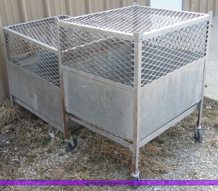 image for item 2070 (2) metal dog crates