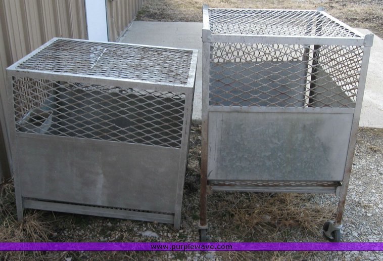 image for item 2070 (2) metal dog crates