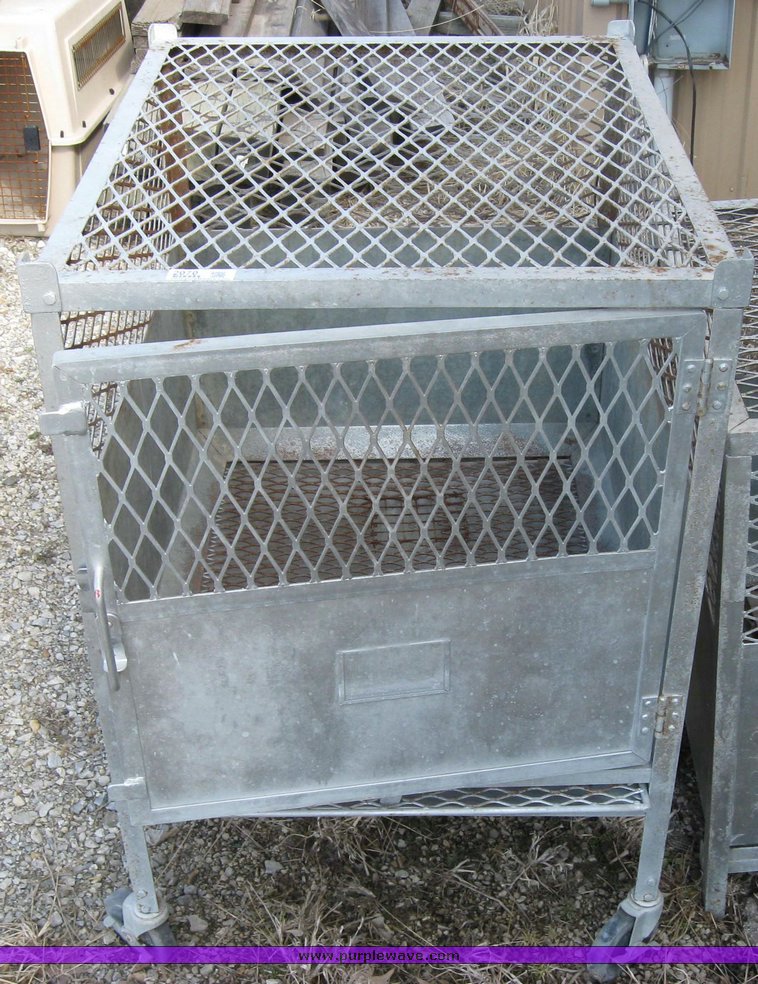 image for item 2070 (2) metal dog crates