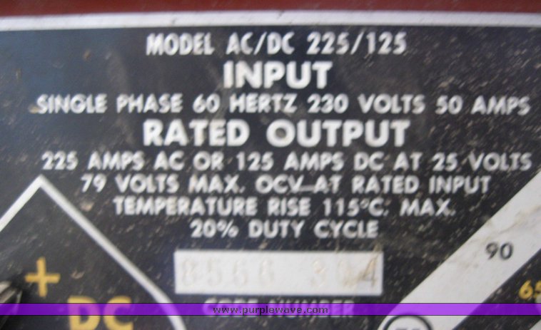 image for item 2077 Lincoln AC/DC arc welder