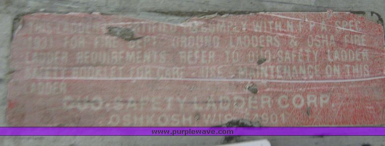 image for item 2085 Duo-Safety Latter Corp 35' three section aluminum extension ladder