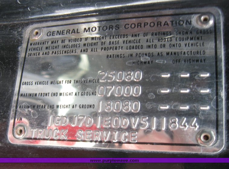 image for item 2097 1983 GMC fire tanker pumper