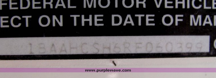 image for item 3248 1994 Blue Bird All American FE 69 passenger school bus