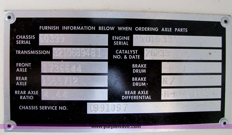 image for item 3248 1994 Blue Bird All American FE 69 passenger school bus