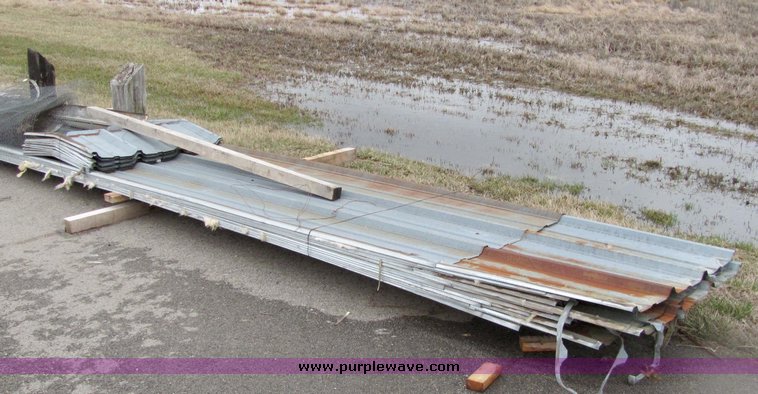 image for item 3279 Assorted metal roofing material