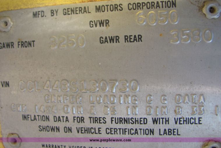 image for item 3431 1978 Chevrolet Custom Deluxe pickup