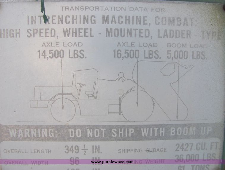 image for item 3433 FN 4262 trenching machine