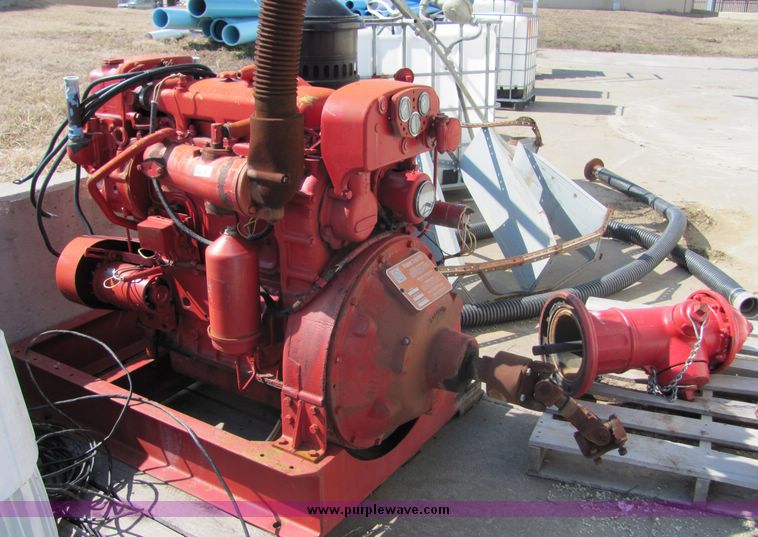 image for item 3437 Detroit RC306 four cylinder engine on stand