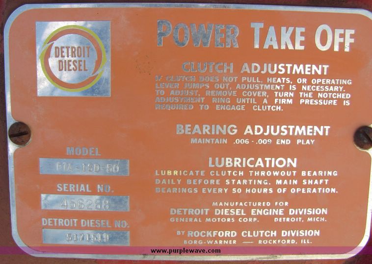 image for item 3437 Detroit RC306 four cylinder engine on stand