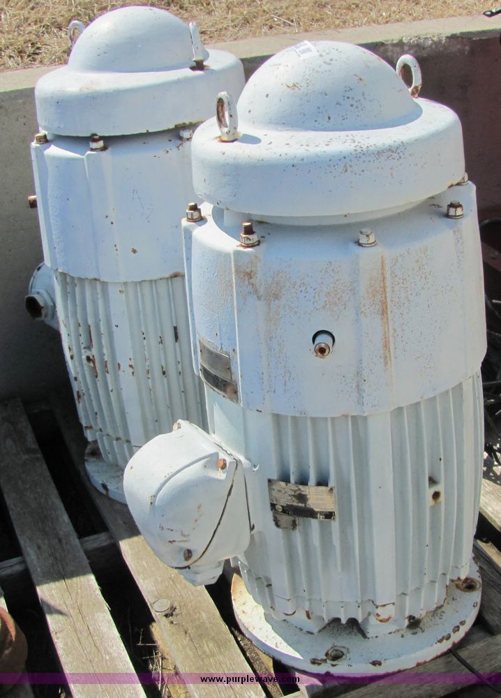 image for item 3438 (2) 40 hp three phase electric motors