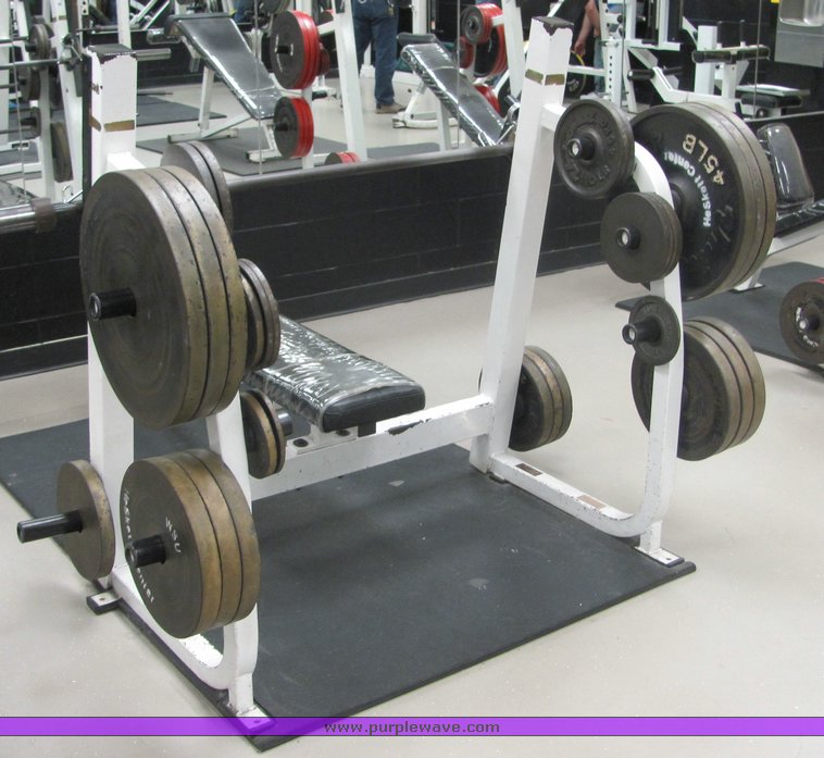 image for item 3480 Weight bench with Badger Magnum weights