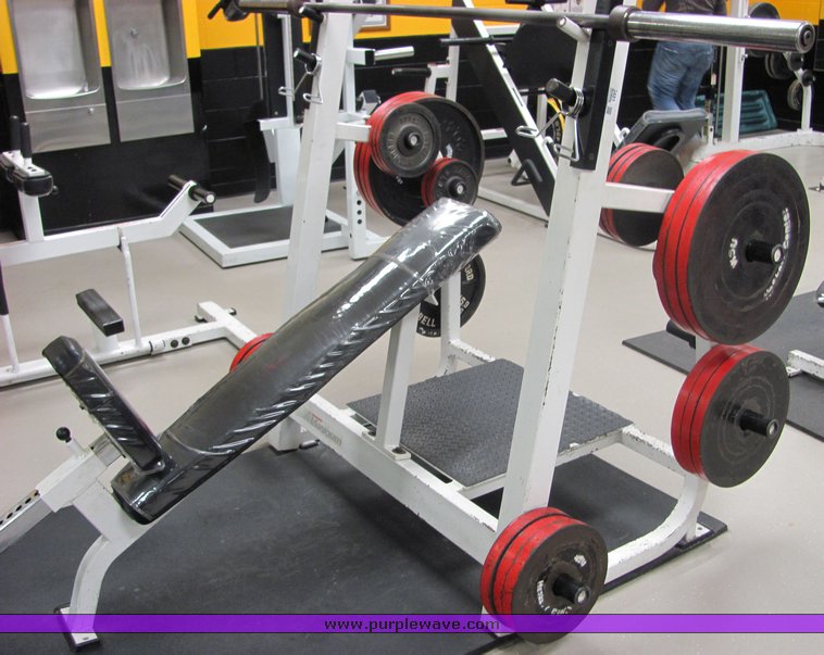 image for item 3481 Incline weight bench with Badger Magnum weights