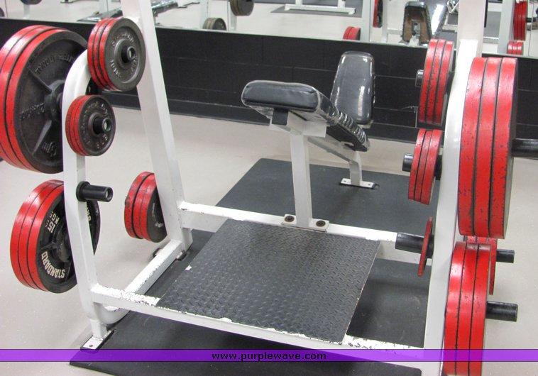 image for item 3481 Incline weight bench with Badger Magnum weights