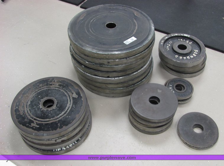 image for item 3487 (28) assorted plate style weights
