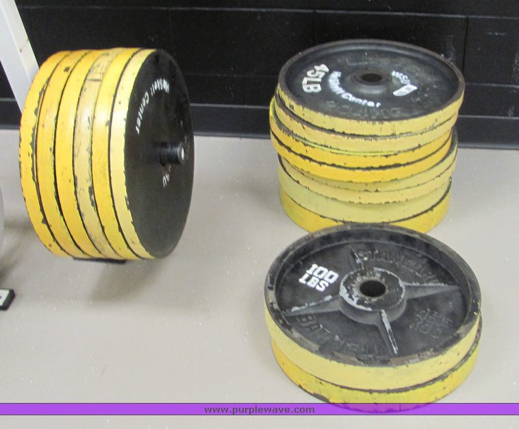 image for item 3490 (36) assorted plate style weights