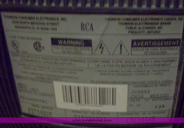 image for item 5097 RCA Cobratrax 24" television