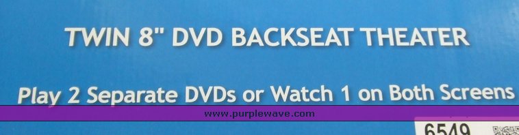 image for item 6549 Venturer Twin 8" DVD backseat theater