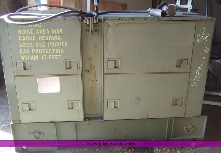 image for item 6702 1984 JR Hollingsworth 30 KW generator