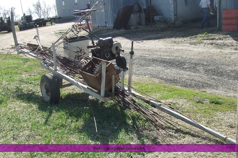 image for item 6703 Sewer auger with single axil trailer