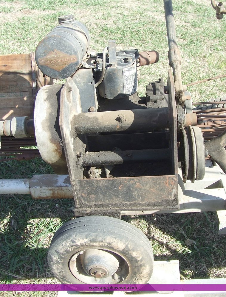 image for item 6703 Sewer auger with single axil trailer