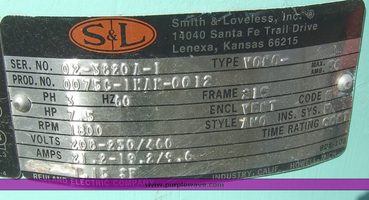 image for item 6704 Smith and Loveless pump station