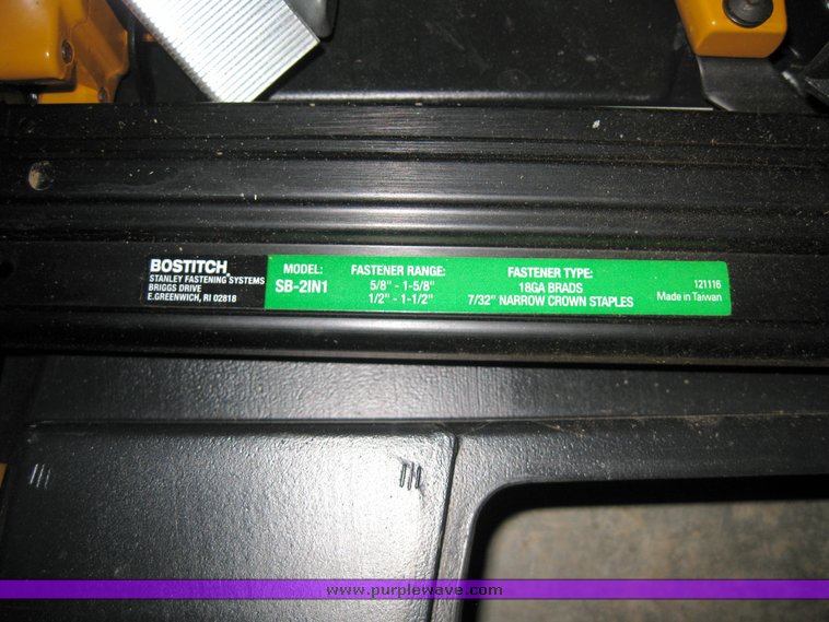 image for item 8955 Bostitch pnuematic roofing stapler and case