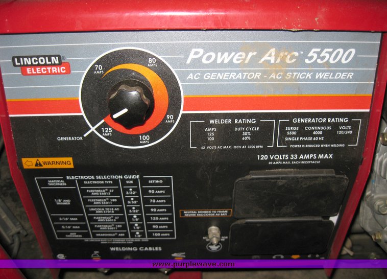 image for item 8961 Lincoln Electric 9hp generator