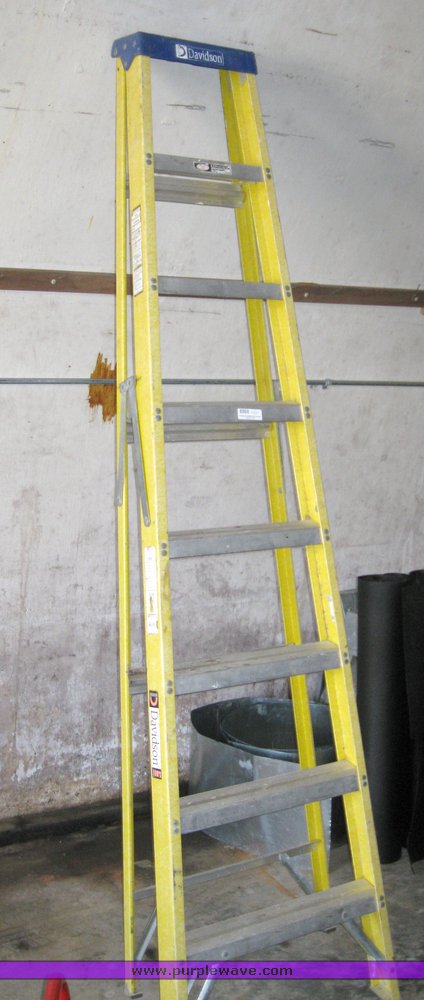 image for item 8968 8' Davidson fiberglass ladder