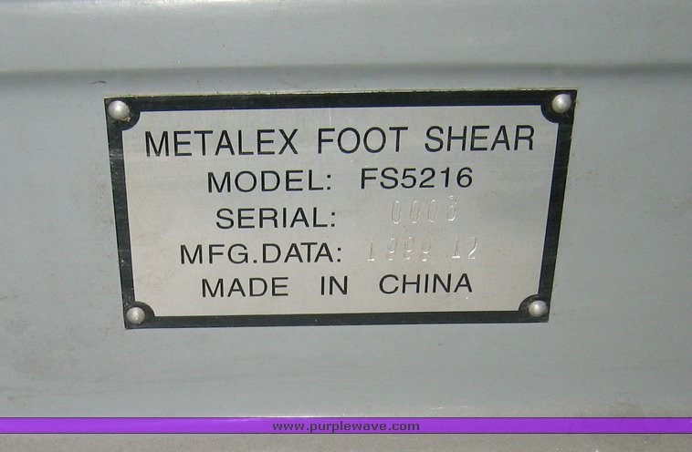 image for item 3010 Metalesx Metal X shear