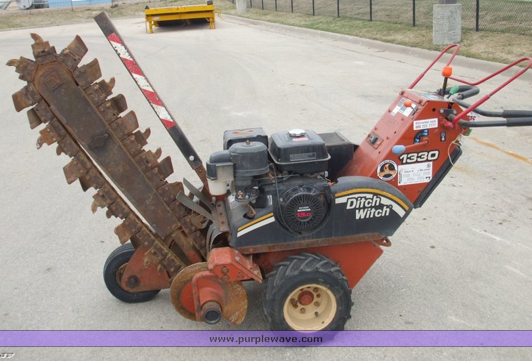 image for item 1005 2005 Ditch Witch 1330H walk-behind trencher