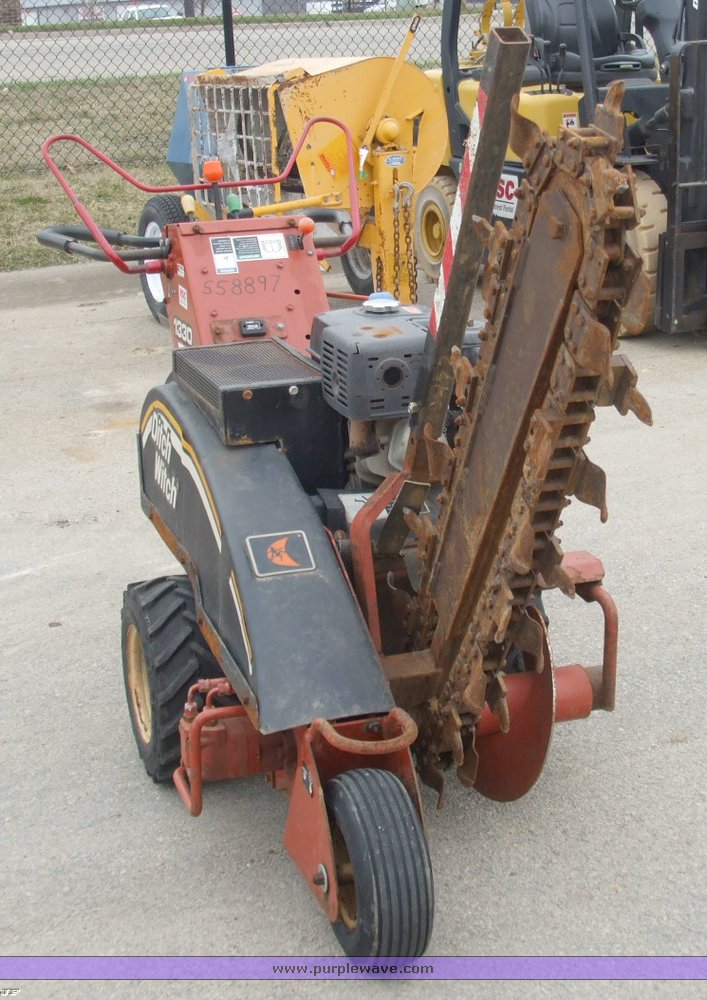 image for item 1005 2005 Ditch Witch 1330H walk-behind trencher