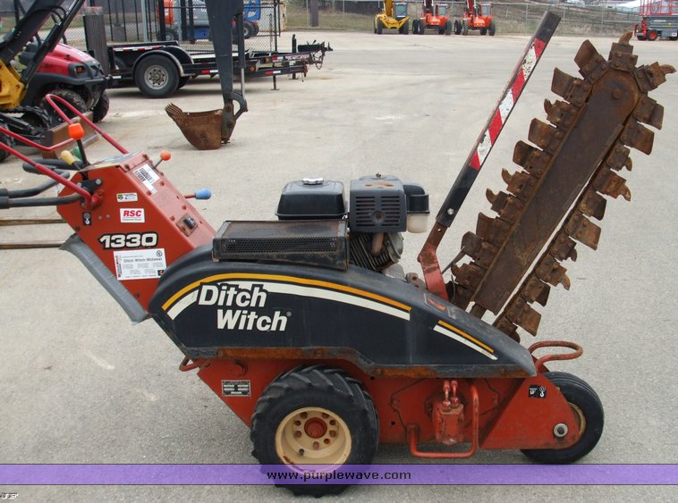image for item 1005 2005 Ditch Witch 1330H walk-behind trencher