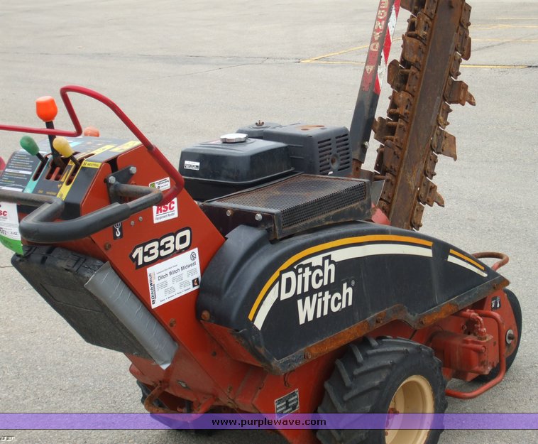 image for item 1005 2005 Ditch Witch 1330H walk-behind trencher