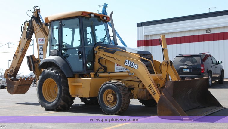 image for item 1006 2004 John Deere 310G MFWD loader backhoe