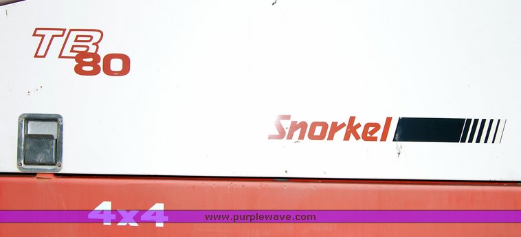 image for item 6038 1998 Snorkel TBA80DZ boom lift