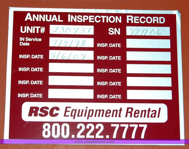 image for item 6038 1998 Snorkel TBA80DZ boom lift