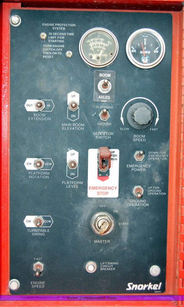 image for item 6038 1998 Snorkel TBA80DZ boom lift