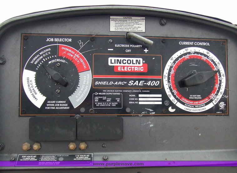 image for item 6562 2005 Lincoln SAE-400 arc welder