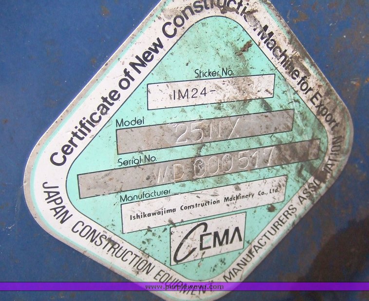 image for item 6565 2004 IHI 25N compact excavator