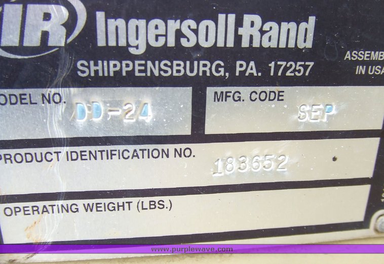 image for item 6566 2005 Ingersoll Rand DD24 asphalt roller/compactor