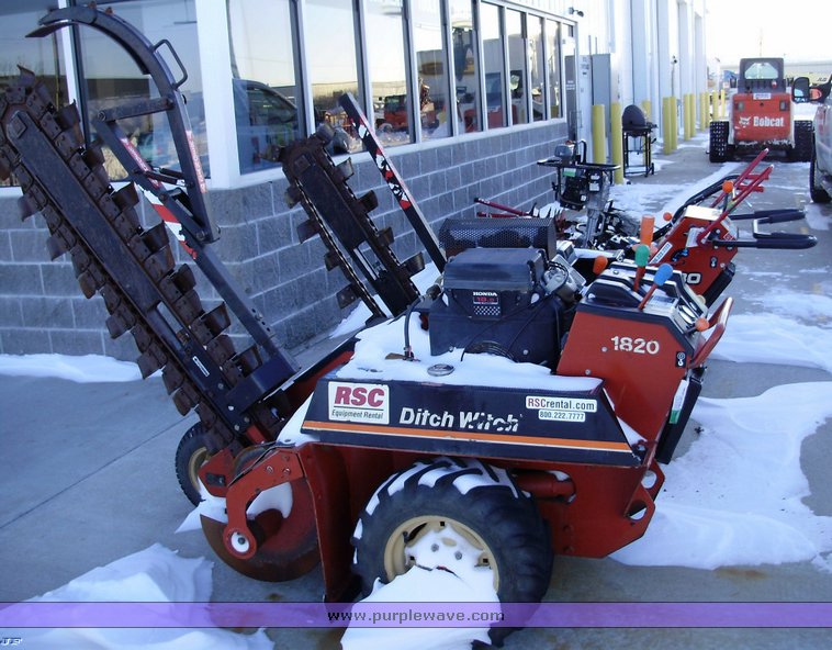 image for item 6567 2005 Ditch Witch 1820H walk behind trencher