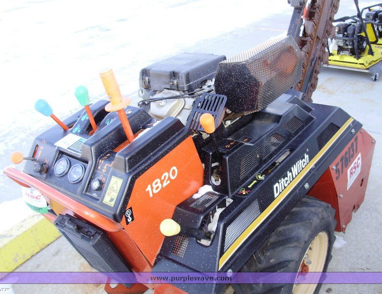 image for item 6567 2005 Ditch Witch 1820H walk behind trencher