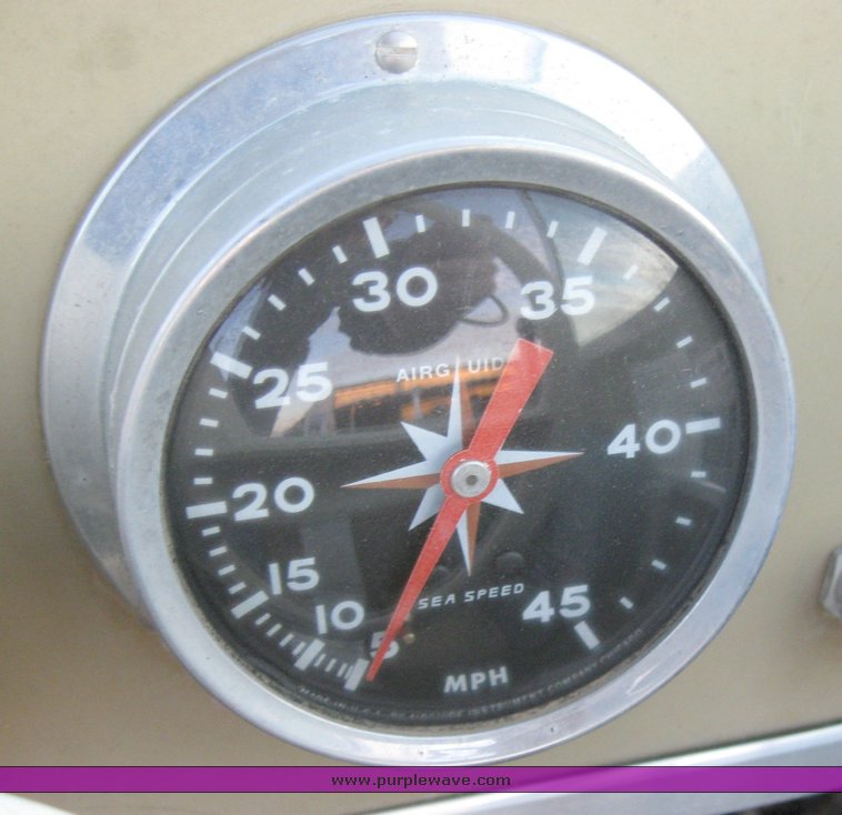 image for item 3266 1971 Glass Master 15' tri-hull walk through boat