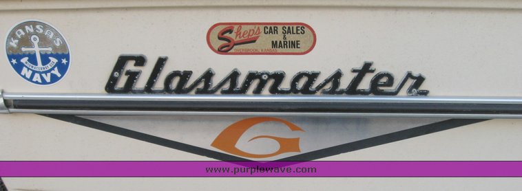 image for item 3266 1971 Glass Master 15' tri-hull walk through boat