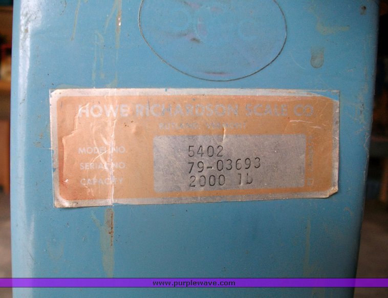 image for item 6008 Howe Richardson 2,000lb scale