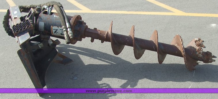 image for item 6561 Hydraulic auger skid steer attachment