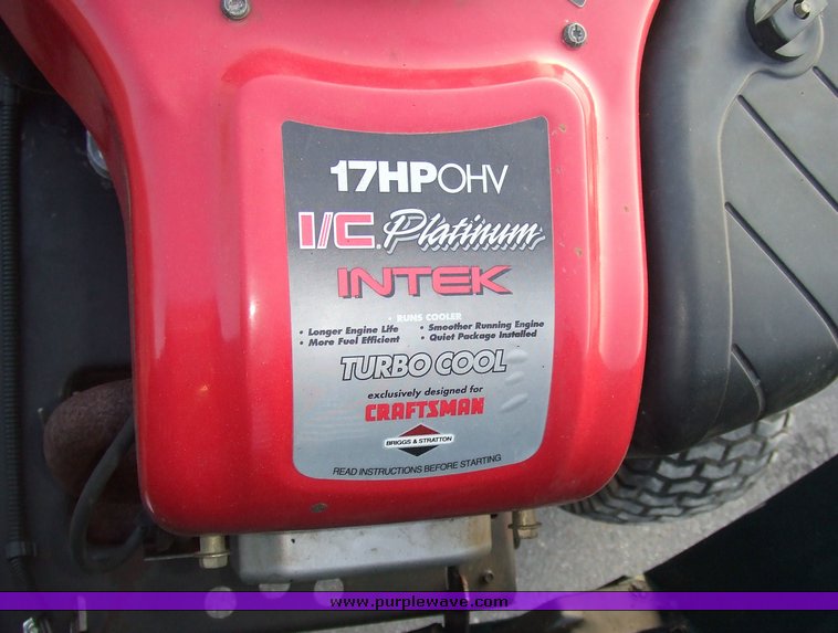 image for item 6835 Craftsman riding lawn mower