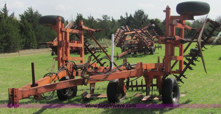 image for item 3628 Richardson three section 20' sweep plow with treaders