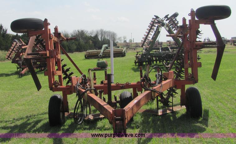 image for item 3628 Richardson three section 20' sweep plow with treaders